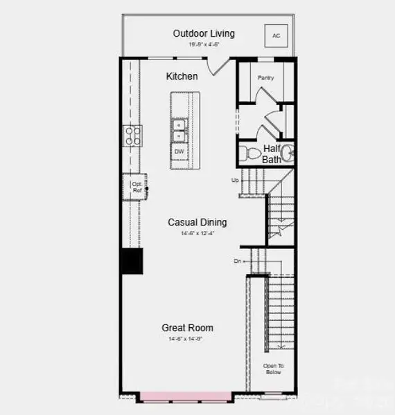 Additional Highlights Include: Secondary bedroom with full bath in place of flex and upgraded shower with ledge at primary bath.