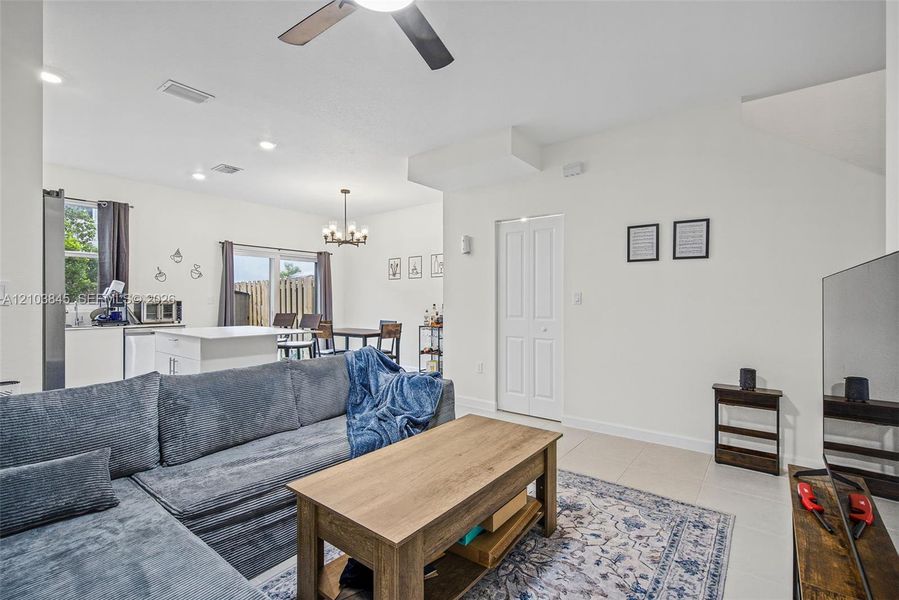 Furnished interior view inside a new home in , Homestead (Image 5). Furnished interior view inside a new home in , Homestead (Image 5).