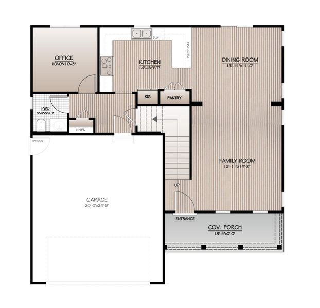 2D floor plan layout of this home in , Summerville, SC (Image 4).
