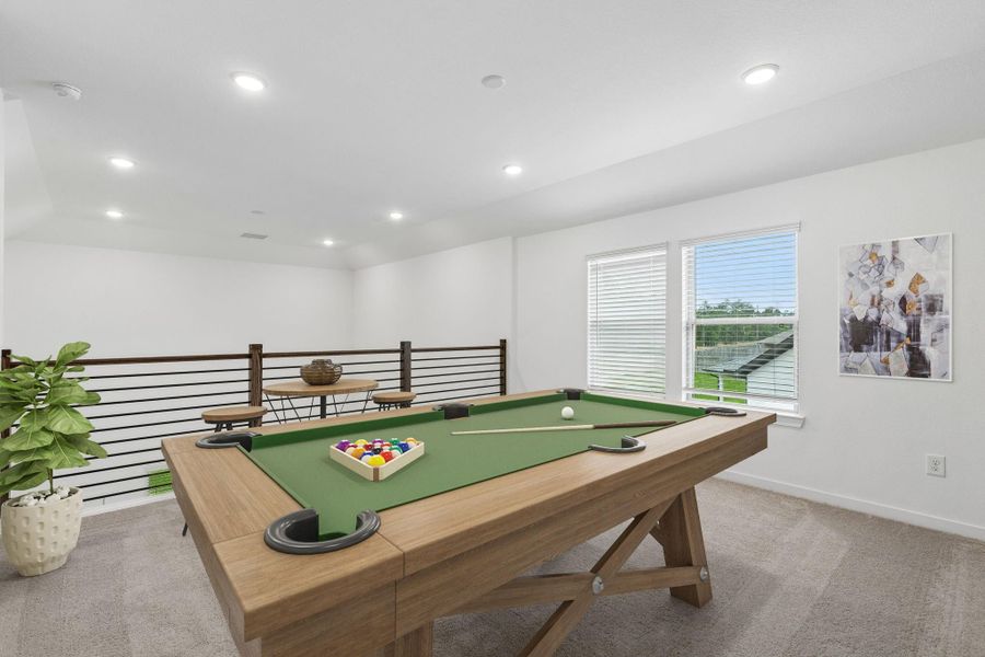 Furnished interior view inside a new home in Mavera, Conroe (Image 14). Furnished interior view inside a new home in Mavera, Conroe (Image 14).