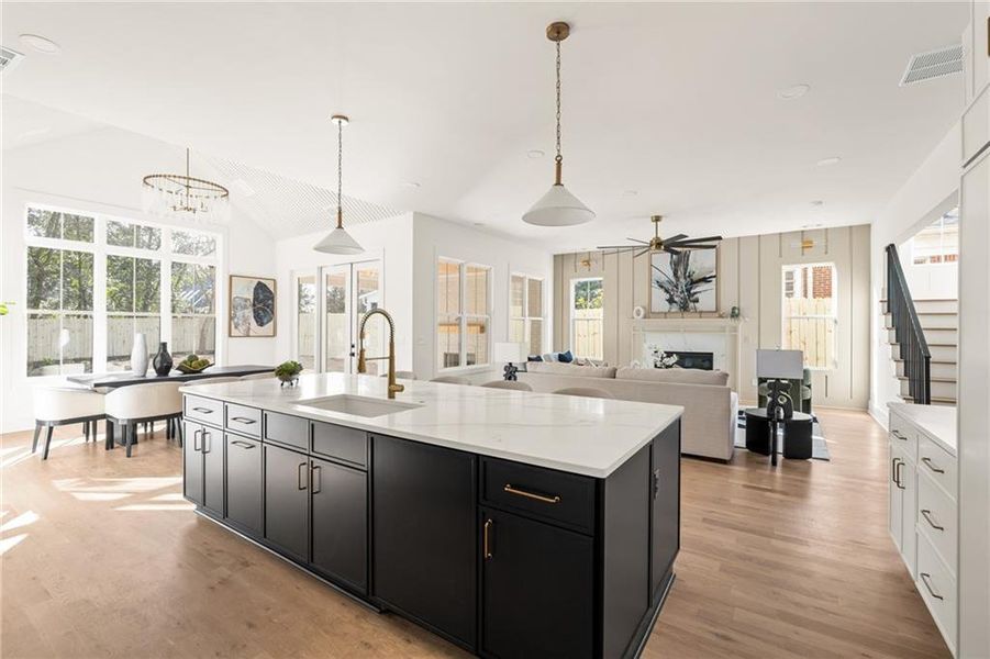 Furnished interior view inside a new home in , Atlanta (Image 33). Furnished interior view inside a new home in , Atlanta (Image 33).