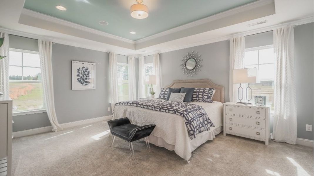 Furnished interior view inside a new home in Sidney Creek Single Family, Zebulon (Image 9).