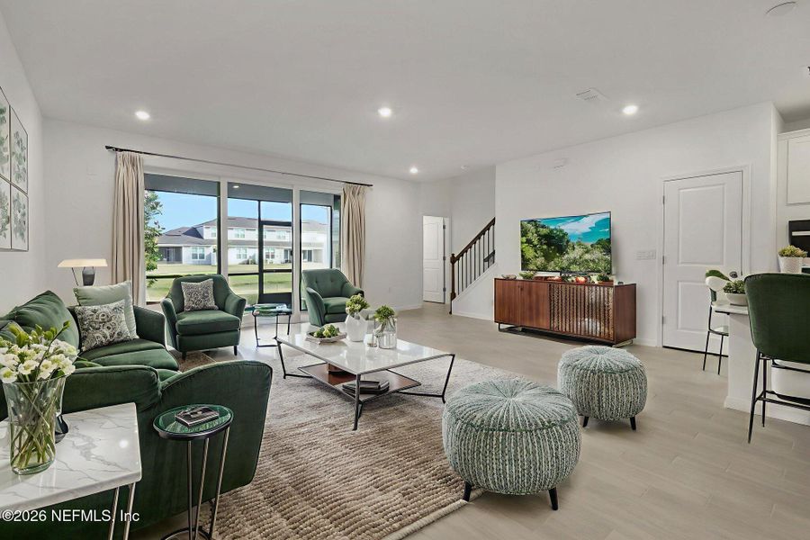 Furnished interior view inside a new home in Cherry Elm at SilverLeaf, St. Augustine (Image 7).