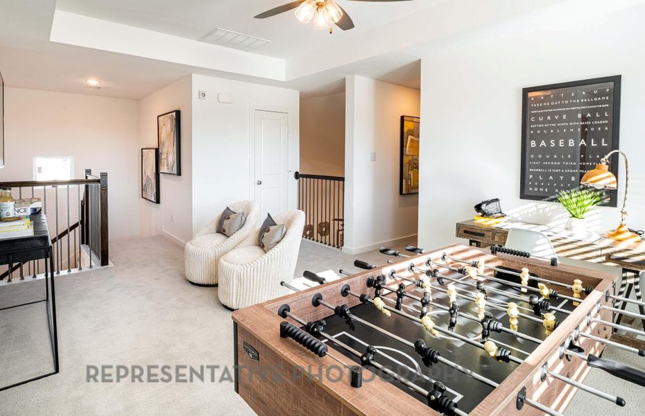 Furnished interior view inside a new home in Pomona, Manvel (Image 13). Furnished interior view inside a new home in Pomona, Manvel (Image 13).