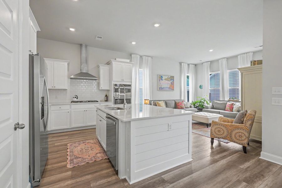 Furnished interior view inside a new home in Limehouse Village: Row Collection, Summerville (Image 14).