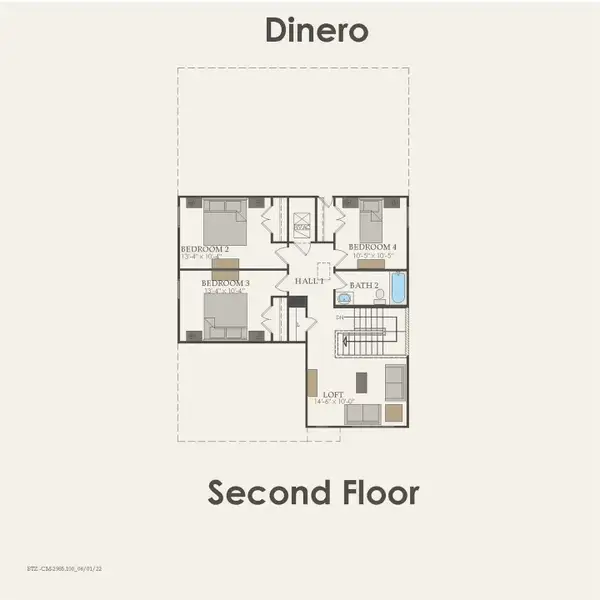 2D floor plan layout of this home in Mavera, Conroe, TX (Image 3). 2D floor plan layout of this home in Mavera, Conroe, TX (Image 3).