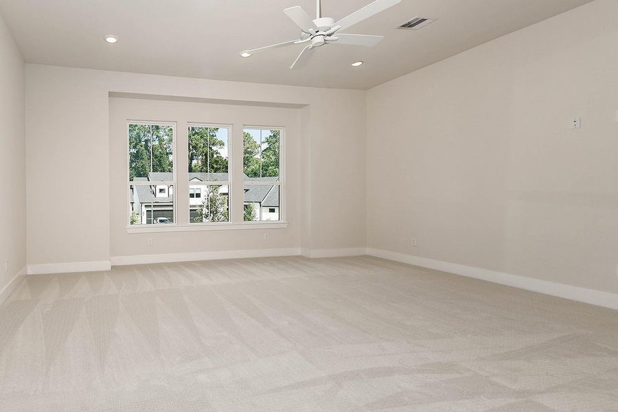 Spacious, unfurnished interior of a new home in , The Woodlands (Image 27). Spacious, unfurnished interior of a new home in , The Woodlands (Image 27).