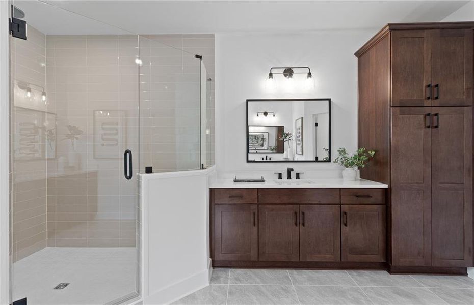 Furnished interior view inside a new home in Silverwood, Cumming (Image 30).