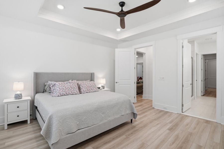 Furnished interior view inside a new home in Summerwind Crossing at Lakes of Cane Bay, Summerville (Image 28).