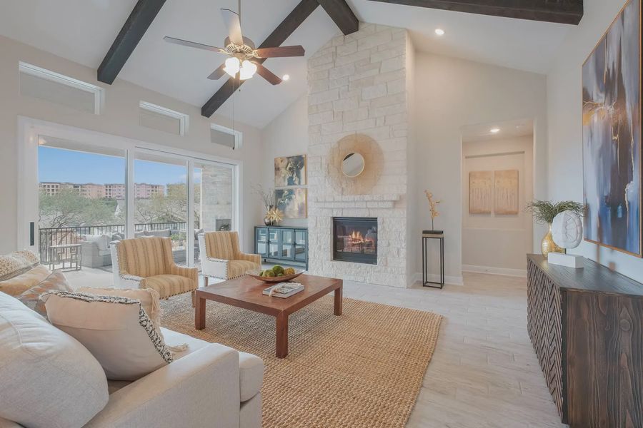 Representative furnished interior of a home built from the Anthony by Chesmar Homes in Potranco Oaks 100's, Castroville (Image 7).