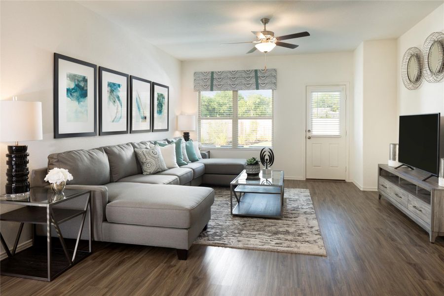 Furnished interior view inside a new home in Meadowlark Preserve, Pflugerville (Image 10).