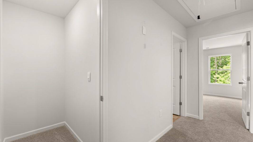Representative unfurnished interior of a home built from the Salisbury by D.R. Horton in Oconee Overlook Townhomes, Gainesville (Image 20). Representative unfurnished interior of a home built from the Salisbury by D.R. Horton in Oconee Overlook Townhomes, Gainesville (Image 20).
