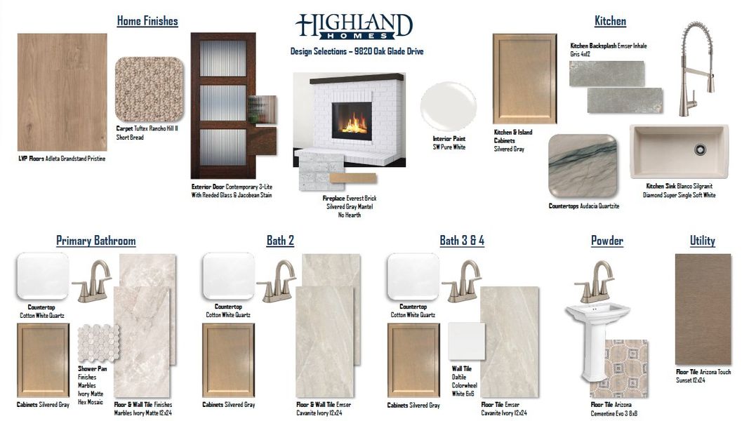Sample of building materials used in homes in Landmark, Denton (Image 23).