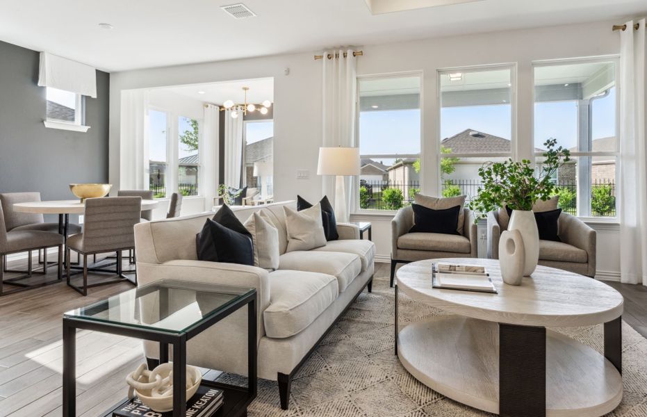 Representative furnished interior of a home built from the Prosperity by Del Webb in Del Webb Austin at Lost Pines, Bastrop (Image 18). Representative furnished interior of a home built from the Prosperity by Del Webb in Del Webb Austin at Lost Pines, Bastrop (Image 18).