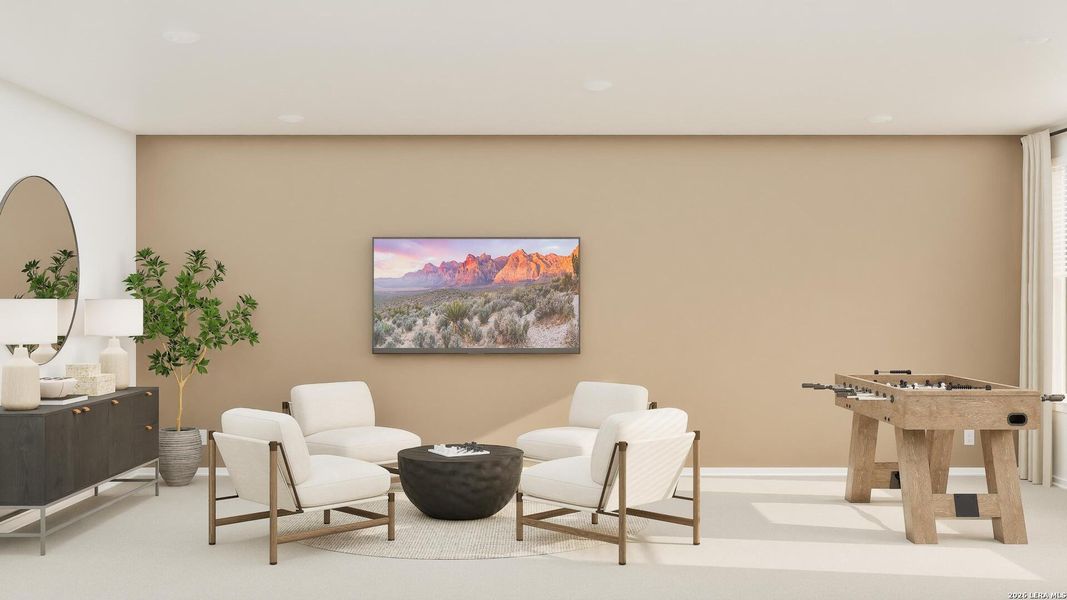 Furnished interior view inside a new home in Brookmill, San Antonio (Image 26). Furnished interior view inside a new home in Brookmill, San Antonio (Image 26).