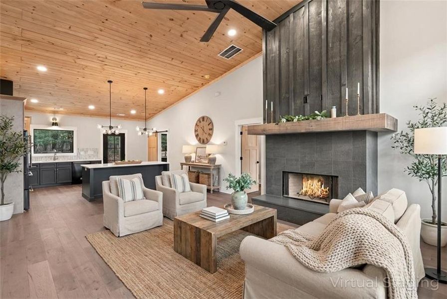 Furnished interior view inside a new home in , Ellijay (Image 16).