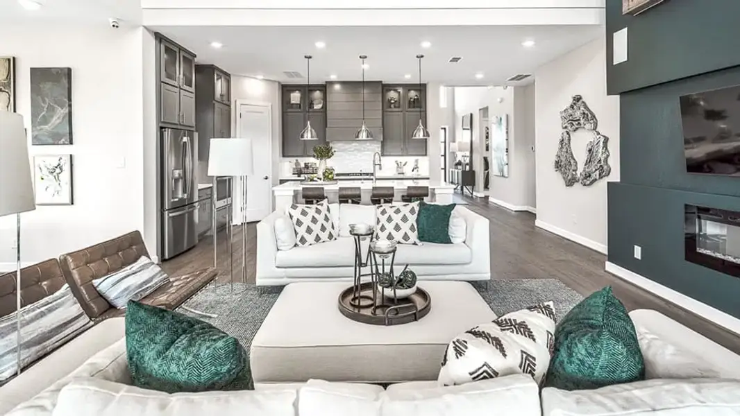 Furnished interior view inside a new home in Avalon at Cypress, Cypress (Image 20).