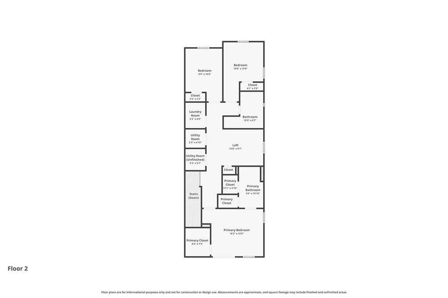 2D floor plan layout of this home in Trilith, Fayetteville, GA (Image 5).