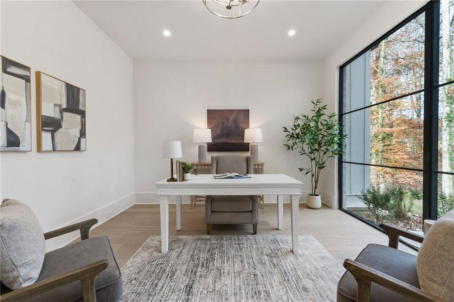Furnished interior view inside a new home in , Alpharetta (Image 39).