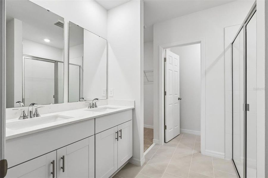 Furnished interior view inside a new home in Villamar - Signature Series, Winter Haven (Image 12). Furnished interior view inside a new home in Villamar - Signature Series, Winter Haven (Image 12).