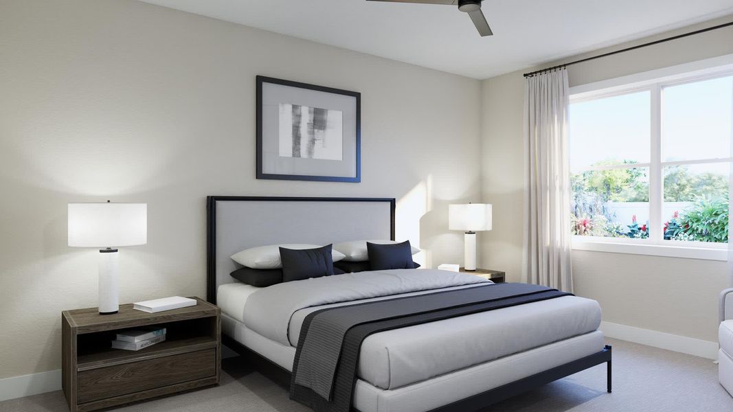 Primary Bedroom | Monticello | Trinity Gardens | New Homes in DeLand, FL by Landsea Homes Primary Bedroom | Monticello | Trinity Gardens | New Homes in DeLand, FL by Landsea Homes