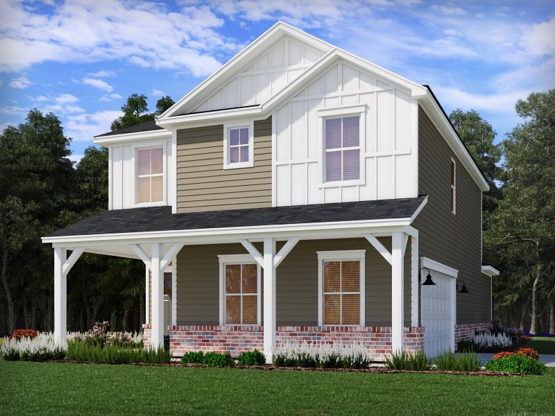 Front exterior of a new home in Avery Farms - Ridge Series, Murfreesboro, TN, highlighting curb appeal (Image 1).