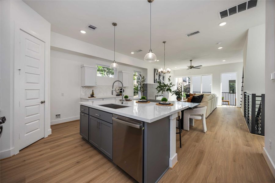 Furnished interior view inside a new home in , Houston (Image 4). Furnished interior view inside a new home in , Houston (Image 4).