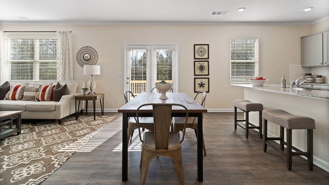 Representative furnished interior of a home built from the GALEN by D.R. Horton in Hamptons at Riverwood South, Dallas (Image 12).