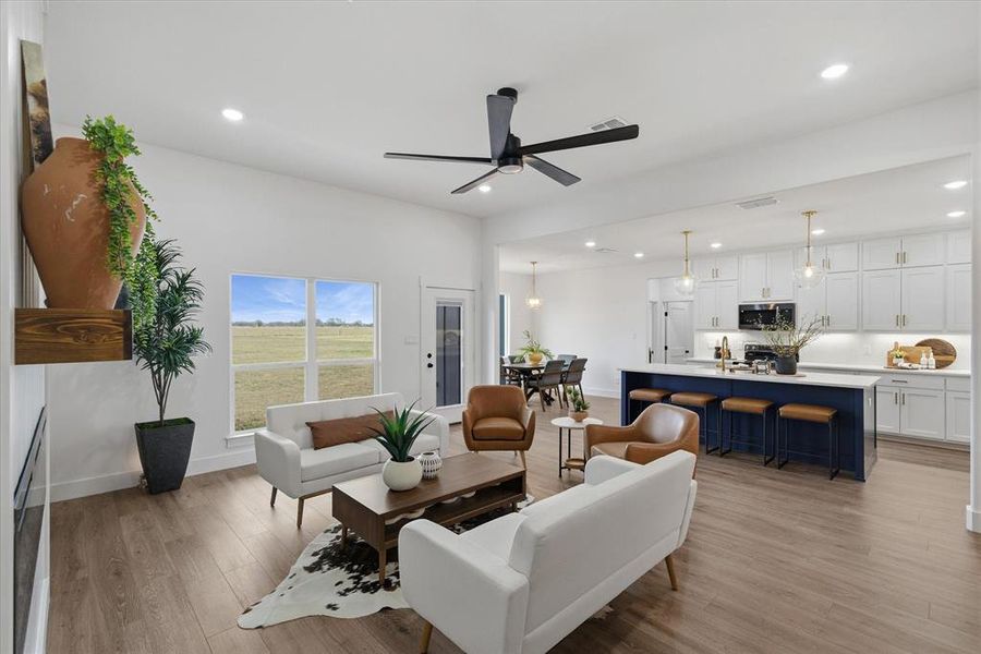 Furnished interior view inside a new home in , Wills Point (Image 7).