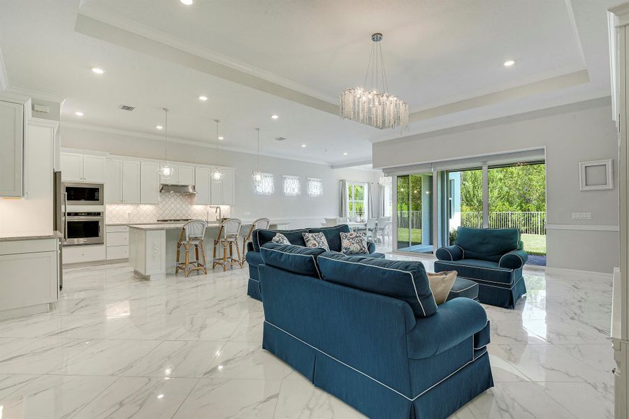 Furnished interior view inside a new home in , Lake Worth (Image 4).