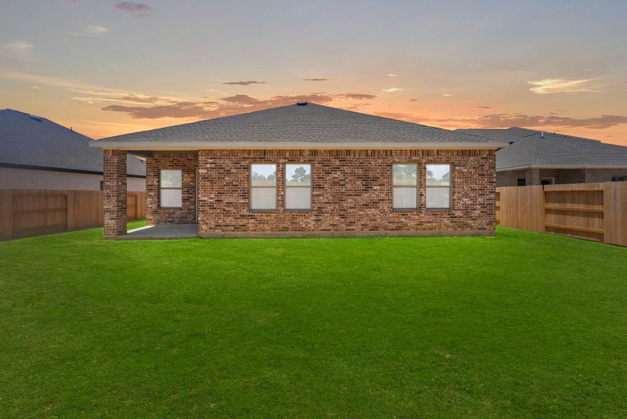 Exterior details and patio area of a home in Windcress, Cove (Image 23).