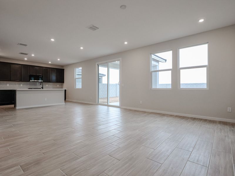 A large empty kitchen.