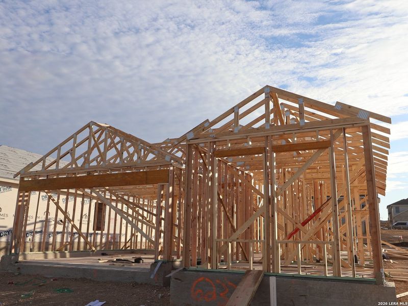 In-progress construction of a new home in Mesquite Ridge, San Antonio, TX (Image 16). In-progress construction of a new home in Mesquite Ridge, San Antonio, TX (Image 16).