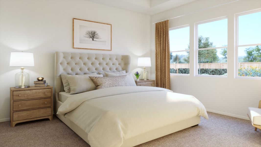 Furnished interior view inside a new home in The Estates Collection at Talon Pointe, Thornton (Image 9). Furnished interior view inside a new home in The Estates Collection at Talon Pointe, Thornton (Image 9).