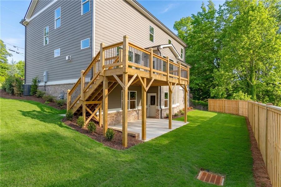 Exterior details and patio area of a home in , Buford (Image 3).