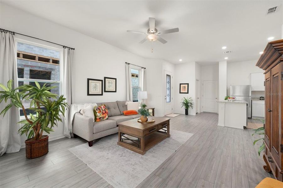 Furnished interior view inside a new home in Sol Vista, Dundee (Image 5). Furnished interior view inside a new home in Sol Vista, Dundee (Image 5).