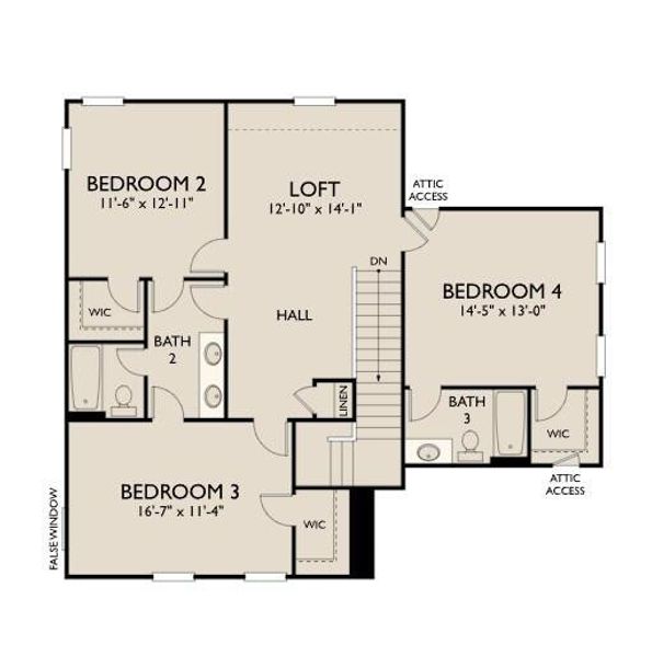 2D floor plan layout of this home in Midtown at Nexton, Summerville, SC (Image 4). 2D floor plan layout of this home in Midtown at Nexton, Summerville, SC (Image 4).