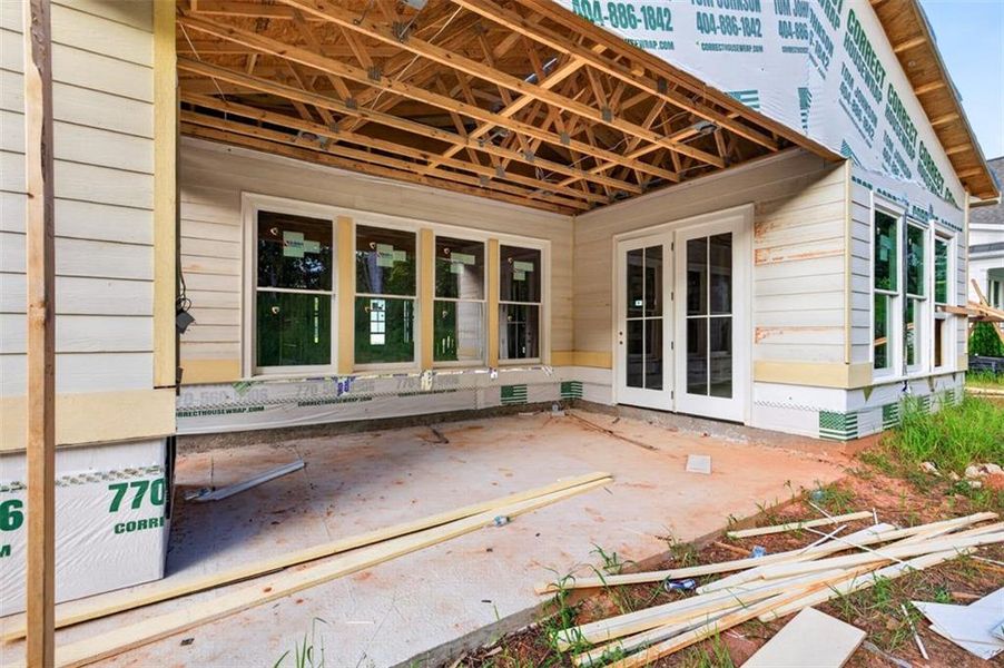 In-progress construction of a new home in , Statham, GA (Image 6).