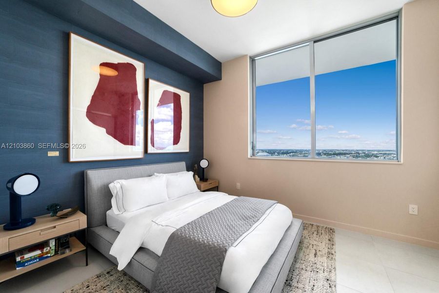 Furnished interior view inside a new home in , Miami (Image 4).