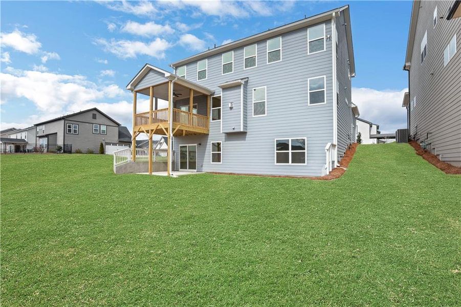 Exterior details and patio area of a home in Twin Lakes, Hoschton (Image 24). Exterior details and patio area of a home in Twin Lakes, Hoschton (Image 24).