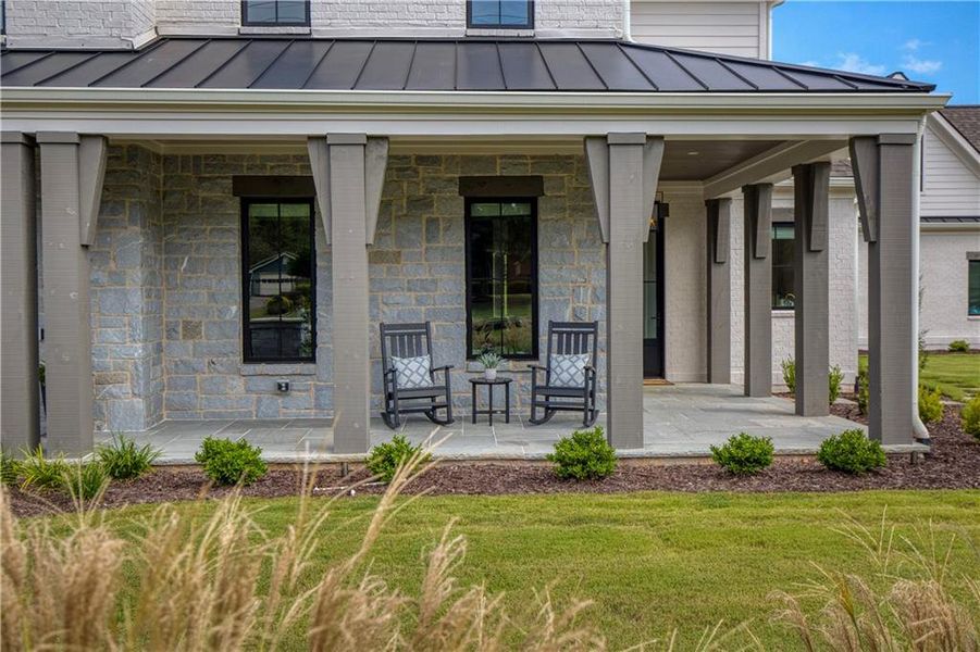 Exterior details and patio area of a home in , Alpharetta (Image 29). Exterior details and patio area of a home in , Alpharetta (Image 29).