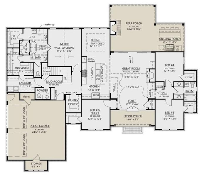 2D floor plan layout of this home in , Ellijay, GA (Image 19).