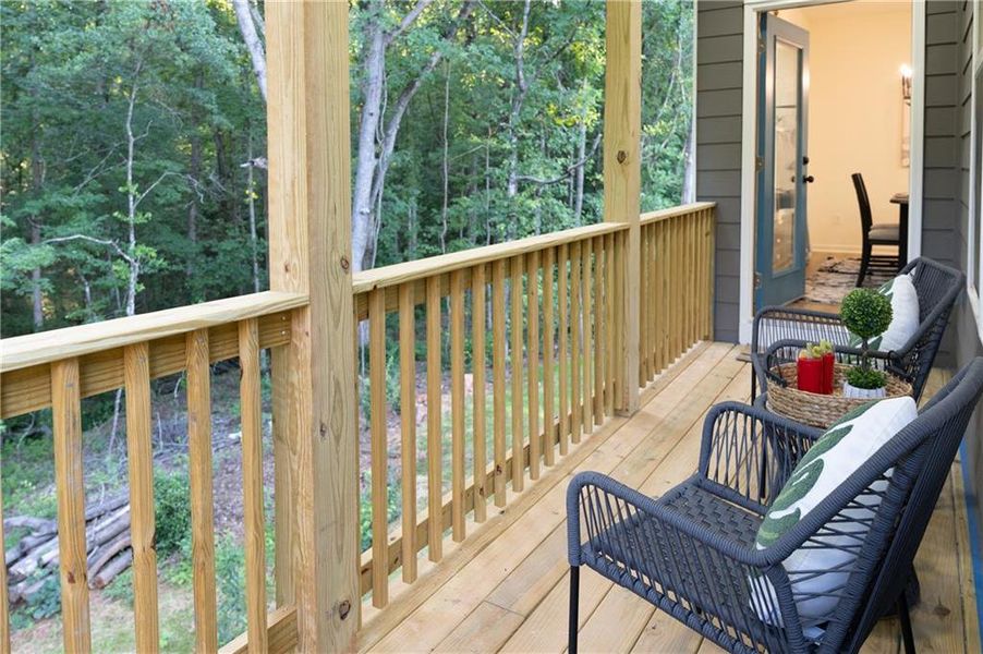 Exterior details and patio area of a home in , Ellenwood (Image 2). Exterior details and patio area of a home in , Ellenwood (Image 2).