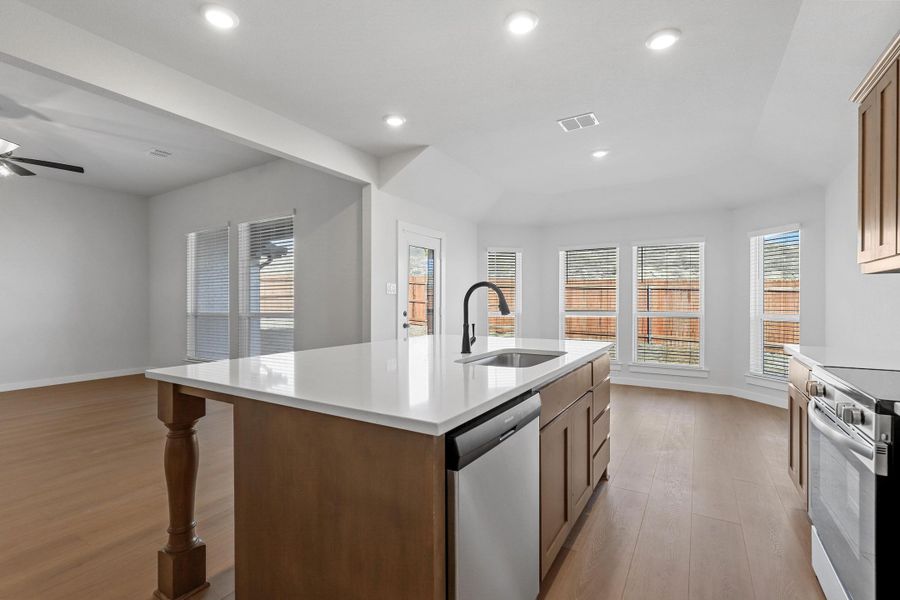 Representative furnished interior of a home built from the Iverson I by Cheldan Homes in Pitcock Addition, Graham (Image 13).