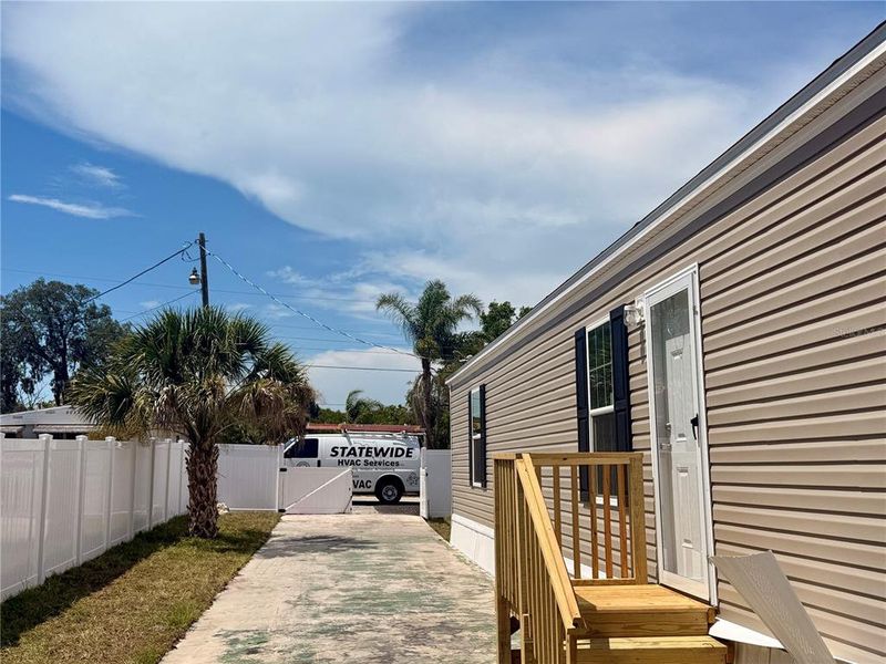 Exterior details and patio area of a home in , New Port Richey (Image 22). Exterior details and patio area of a home in , New Port Richey (Image 22).