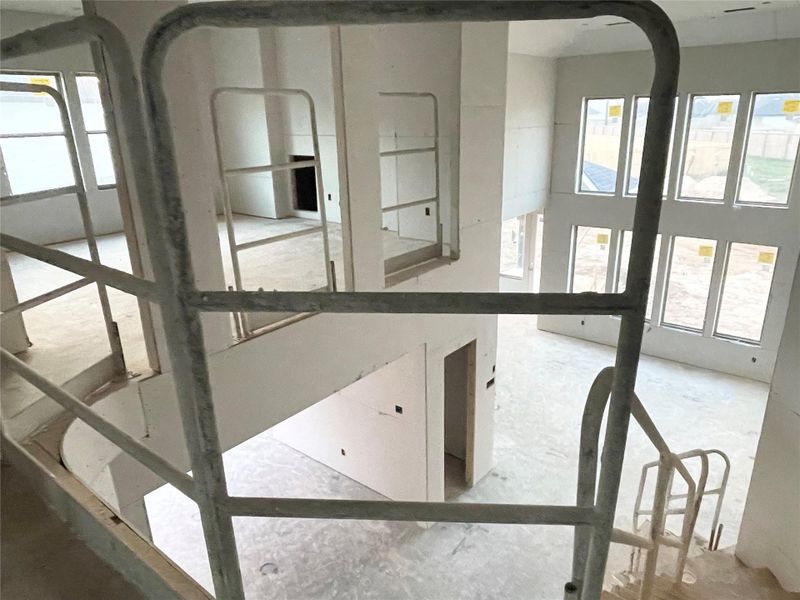 Open to Below Highlighting the Soaring Ceilings