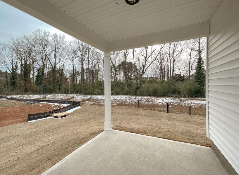 Exterior details and patio area of a home in East Main Townes, Spartanburg (Image 3). Exterior details and patio area of a home in East Main Townes, Spartanburg (Image 3).