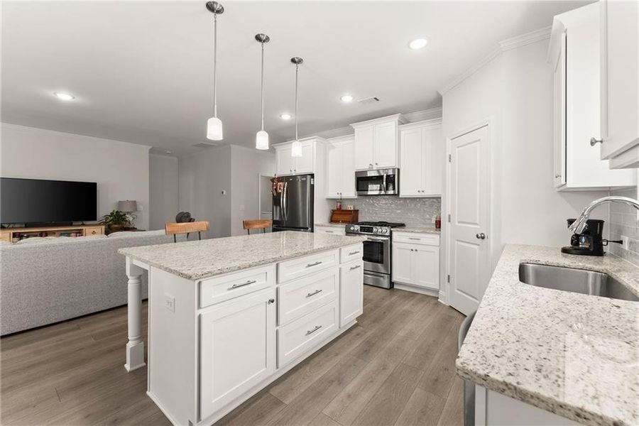 Furnished interior view inside a new home in , Dawsonville (Image 10).