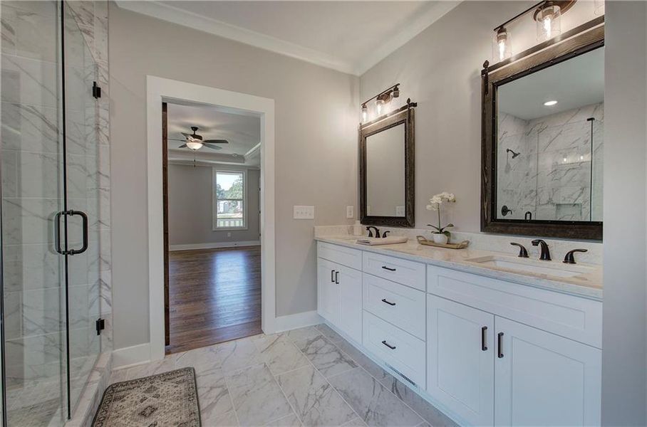 Furnished interior view inside a new home in , Euharlee (Image 31).