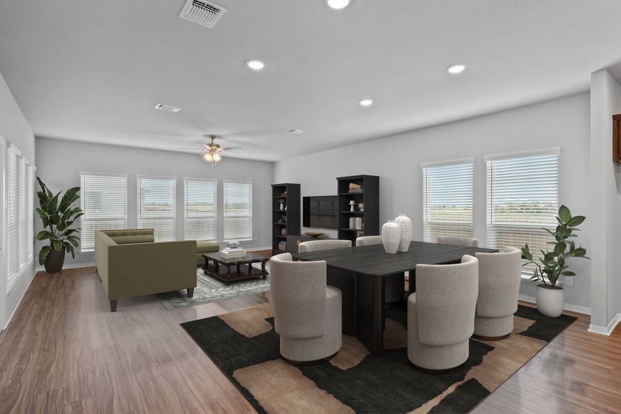 Representative furnished interior of a home built from the Denver by Omega Builders in Southern Pointe, College Station (Image 6). Representative furnished interior of a home built from the Denver by Omega Builders in Southern Pointe, College Station (Image 6).